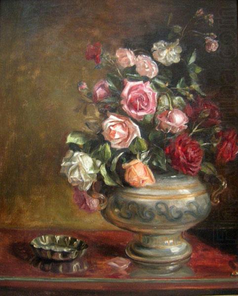 unknow artist Fanny Inama von Sternegg, Stillleben mit Rosen china oil painting image